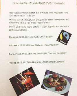 Faire Woche im Juz Heusweiler (2018)